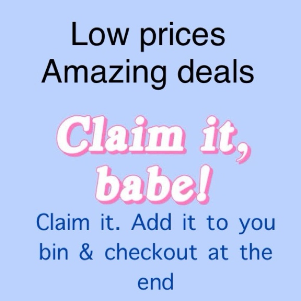 Claim it. Add it to your bin & Checkout at the End! READ DESCRIPTION FOR DETAILS